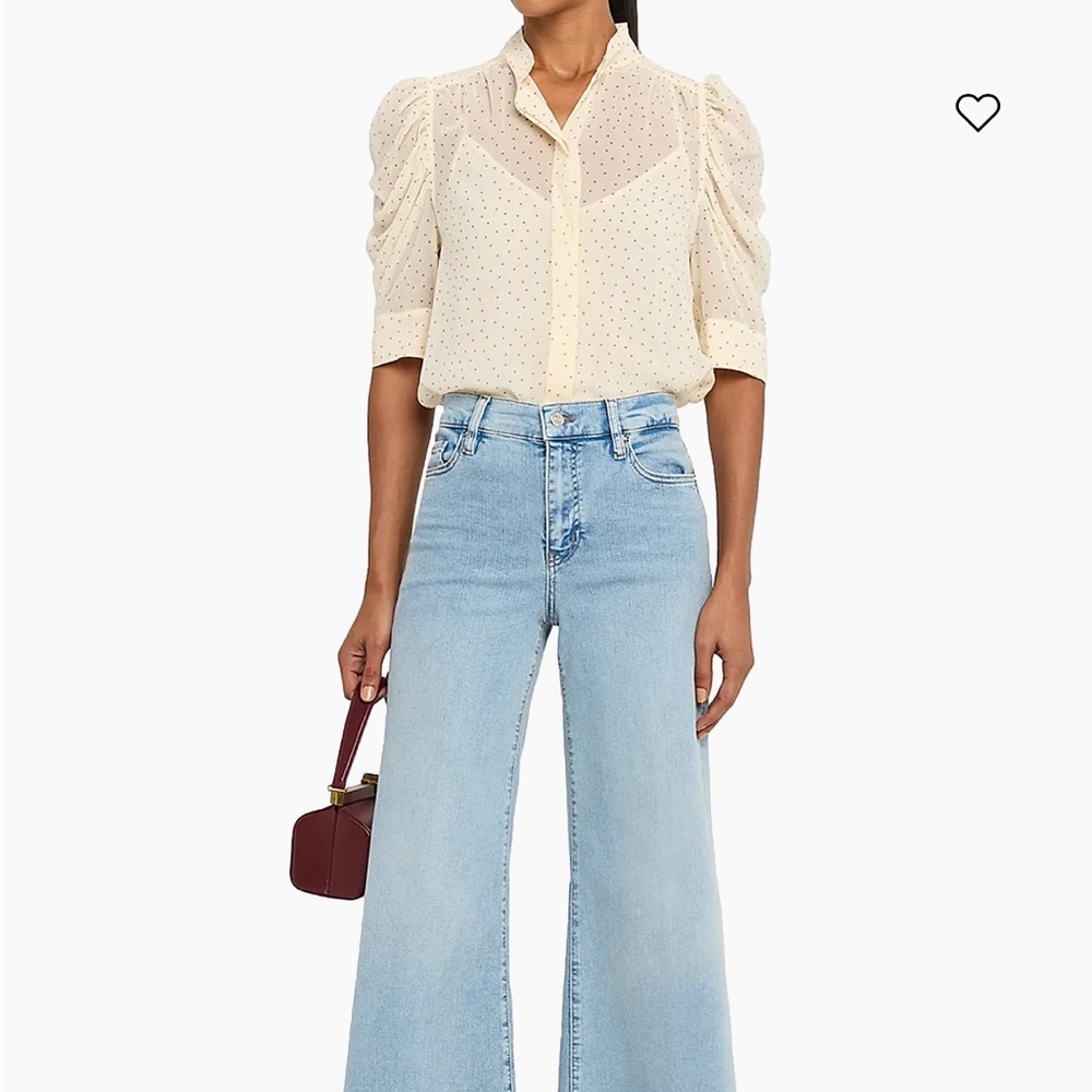 Frame Le Palazzo Crop Mid-Rise Wide-Leg Jeans
